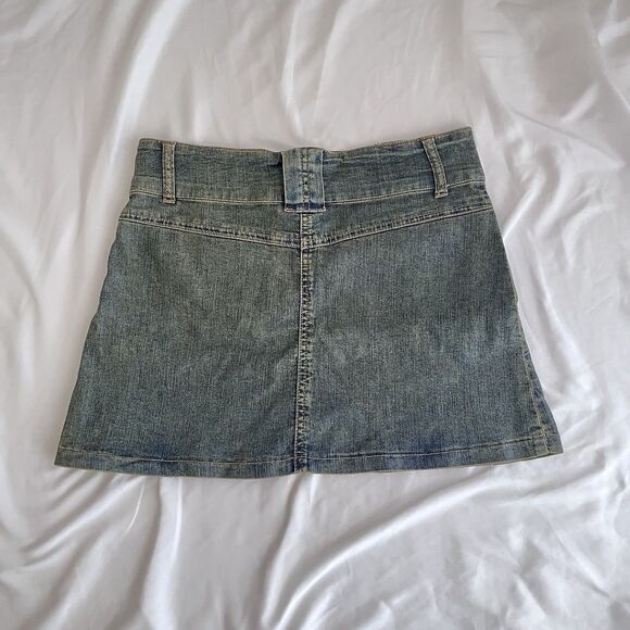 Y2K Playboy Denim Mini Skirt Women’s Size Small Rare Accessory - Picture 4 of 5